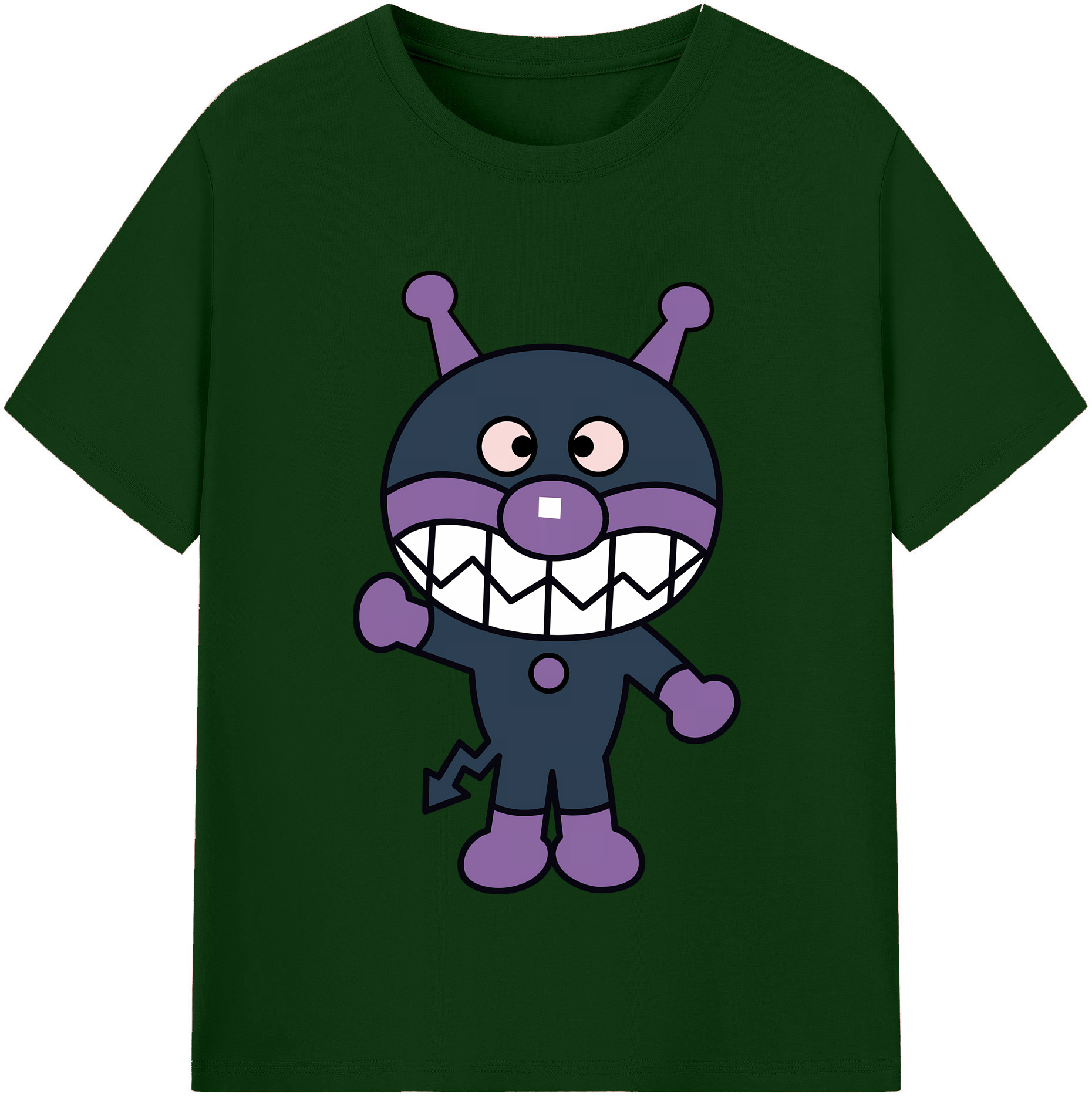 （画像用） アンパンマン Anpanman 綿100％半袖Tシャツ（フロントプリント）